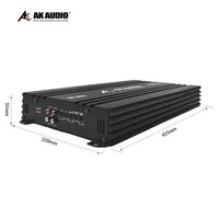 AK-DG5 professionnel 1 CH classe D bloc Mono 6000W RMS gamme d'amplificateur de voiture amplificateur Audio Mono haute puissance, amplificateur à un canal
