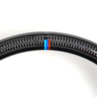 Volant sport en fibre de carbone et cuir pour BMW E90 (05-12) pour modification et amélioration