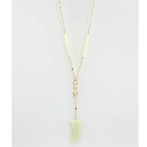 Gemma naturale-pietra quarzo rosa turchese agata rossa giada <span class=keywords><strong>corno</strong></span> <span class=keywords><strong>collana</strong></span> pendente <span class=keywords><strong>con</strong></span> catena in oro - Product Image 5