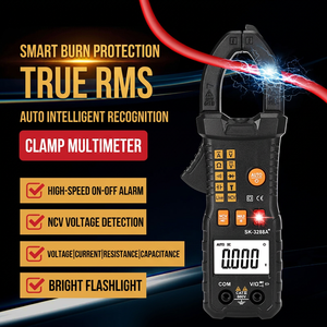 Pinza Amperimétrica Digital SK-3288A para Voltaje y Corriente CA/CC 600V 60A con Rango Automático, Multímetro CAT III 600V - Product Image 1