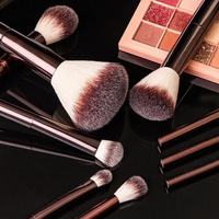 Ensemble de 23 pinceaux de maquillage vegan de luxe, pinceaux cosmétiques sans cruauté, avec manche en aluminium, logo personnalisé, marque privée, outil de beauté