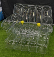 Chaise longue gonflable de chaise simple transparente de PVC pour des loisirs en plein air