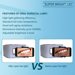 Lámpara LED Intraoral para Fotografía Dental, Luz para Relleno Oral, Linterna Fotográfica y de Video Colorimétrica para <span class=keywords><strong>Tratamientos</strong></span> Dentales - Product Image 6