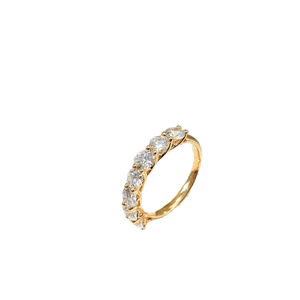 Anillos de Eternidad de Diamantes Cultivados en Laboratorio, Diseño Personalizado, Oro Sólido de 18K, 14K, 9K - Product Image 1