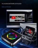 Qualcomm G6115 Auto Carplay Netflix Octa Core 4G Adaptador Inalámbrico Carplay Box con 4GB Ram 64GB Rom