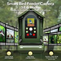 Caméra de mangeoire à oiseaux intelligente OEM ODM WiFi à énergie solaire, vidéo Full HD, reconnaissance d'oiseaux par IA avec microphone et enregistrement automatique
