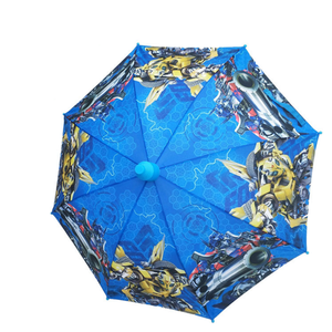 QX Big Size Kids <b>Umbrella</b> with Cartoon Character Design, Children <b>Umbrella</b> with Whistle, transformers Design - Product Image 1