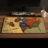 Tapis de souris de jeu de surface en tissu lisse de grande taille imprimé personnalisé Rectangle Design vintage bureau travail carte du monde XXL tapis de souris