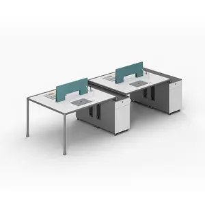 New Design Modern Office Furniture China 4 People Office Desk Workstation Office Partitions Table Workstation