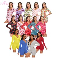 Onesie sexy para adultos plus size, peça de dormir feminina personalizada, para adultos, com aba