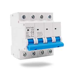 Disyuntor de montaje en riel Din eléctrico de corriente en miniatura de seguridad corta automática, Protector Solar de carga, 1/2/3/4P 32A, 1/2/4P, 2/3 - Product Image 6