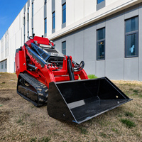 Kompakter Raupenlader V800 für Baustellen-Schneeräumung 0,15m3 Schaufel 420kg Nennlast Kubota-Motor