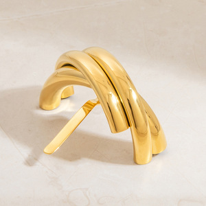 Barrettes à cheveux en forme de U, multi-couches, plaquées or, pour femmes, accessoire de coiffure pour usage quotidien - Product Image 2