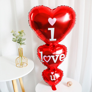 Alentine's Ay-globo con película de aluminio para decoración de boda, conjunto de globos con película de aluminio para boda - Product Image 4