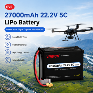 Baterai Drone Lithium 27000mAh 3.7V 5C Isi Ulang untuk Perangkat Elektronik UAV FPV - Densitas Energi Tinggi 285Wh/kg Daya Tinggi - Product Image 1