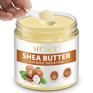 Prodotti Personalizzati per la Cura di Capelli e Pelle 220g, Cosmetici con Etichetta Privata, Burro di Karité Africano Non Raffinato, Lozione Grezza per <span class=keywords><strong>Corpo</strong></span> e Viso - Product Image 2