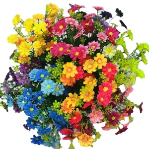 Flores Artificiales de Margarita y Crisantemo en Ramo, Flores de Seda Artificiales para Decoración del Hogar, Jardín y Proyectos al Aire Libre - Product Image 2