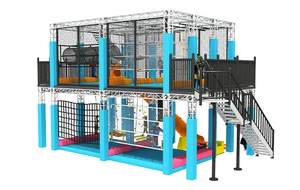 Grand Complexe <span class=keywords><strong>de</strong></span> <span class=keywords><strong>jeux</strong></span> d'intérieur personnalisable pour enfants Terrain <span class=keywords><strong>de</strong></span> <span class=keywords><strong>jeux</strong></span> sur le thème <span class=keywords><strong>de</strong></span> l'aventure du château avec toboggans Trampolines <span class=keywords><strong>Jeux</strong></span> interactifs - Product Image 6