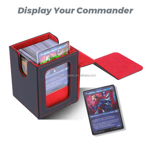 Mtg boong hộp chỉ huy hiển thị 1 Toploader thẻ boong hộp phù hợp với 100 đôi tay ma thuật TCG Thẻ lưu trữ deckbox - Product Image 2