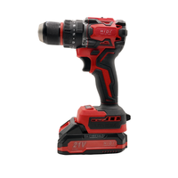 Perceuse électrique sans fil 21V à vitesse variable avec batterie au lithium, perceuse-visseuse