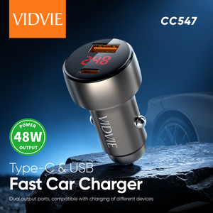 <span class=keywords><strong>Cargador</strong></span> de Coche <span class=keywords><strong>VIDVIE</strong></span> QC3.0 48W USB <span class=keywords><strong>Tipo</strong></span> <span class=keywords><strong>C</strong></span> de Carga Rápida para Teléfono Móvil, Compatible con iPhone 15 y Samsung Galaxy, con Pantalla Digital - Product Image 2