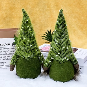 Decoración Navideña <span class=keywords><strong>de</strong></span> Peluche Hecha a Mano, Santa Claus Tejido, Tomte Escandinavo Ecológico con Base Ponderada para <span class=keywords><strong>Mesa</strong></span> <span class=keywords><strong>de</strong></span> <span class=keywords><strong>Navidad</strong></span> - Product Image 3