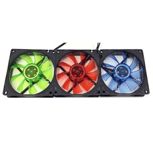 พัดลม LED สีเขียวขนาด 12 ซม. 120x120x25 มม. สำหรับระบายความร้อนเคสคอมพิวเตอร์ - Product Image 3