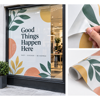 Autocollant graphique en vinyle auto-adhésif pour vitrine de magasin, impression personnalisée pour affichage de vitrine de commerce de détail