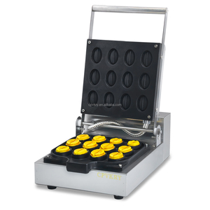 Macchina per <span class=keywords><strong>Waffle</strong></span> Belga a Doppio Lato Antiaderente Elettrica Commerciale in Acciaio Inox 1300W per Uso Domestico e Alberghiero - Product Image 1