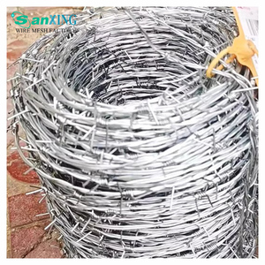 ลวดหนามชุบสังกะสีราคาประหยัด ม้วนยาว 50 ม. 100 ม. สำหรับติดตั้งรั้ว - Product Image 1