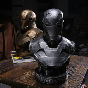 Figurine de dessin animé personnalisé en résine, décoration d'intérieur, sculpture de statue de <span class=keywords><strong>super</strong></span>-héros <span class=keywords><strong>Ironman</strong></span> MK46 - Product Image 2