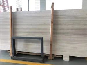 Dalles de marbre léger Serpeggiante veine de grain de bois blanc de Chine - Product Image 4