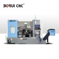 Tour CNC à lit incliné BR570DY avec tourelle motorisée à 12 postes et axe Y pour composants d'implants médicaux