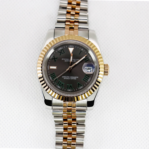 Montres mécaniques de marque haut de gamme en gros, acier inoxydable noir et or, lumineuses, automatiques, pour hommes - Product Image 2