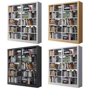 Bibliothèque en acier pour livres, <span class=keywords><strong>meuble</strong></span> de bureau, sortie d'usine - Product Image 6