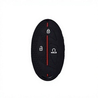 Housse de clé de voiture en silicone à 2 boutons pour Honda Accord Civic CR-V Jazz FRV, résistante aux rayures et légère