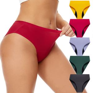 Venta al por mayor nuevo orgánico de flujo pesado 4 capas a prueba de fugas lavable período menstrual bragas Culotte Menstruelle mejor calidad - Product Image 1