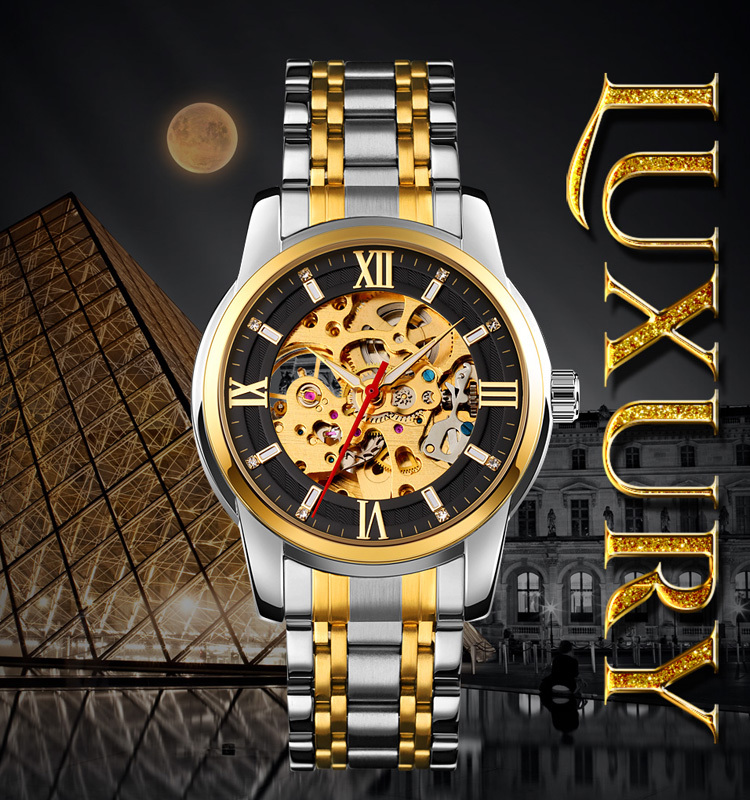 Stainless Steel Waterproof Watches Men Luxury