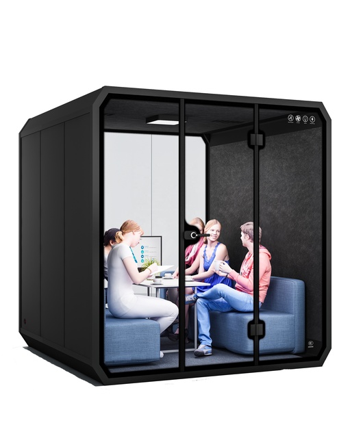 Sound Isolation Booth Meeting Phone Pod Live Broadcast Room Recording Studio Booth