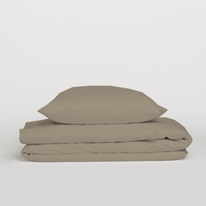 ชุดเครื่องนอนผ้าฝ้ายสีเทาเป็นมิตรกับสิ่งแวดล้อมแผ่นคลุมผ้านวมและปลอกหมอนที่ปลอดภัยสำหรับทุกคนผู้ผลิตมืออาชีพ - Product Image 1