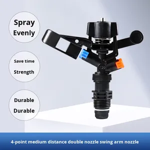 4-point External Thread Plastic Rain-shaped <strong>Sprinkler</strong> Garden <strong>Irrigation</strong> Watering 360 Degree Automatic Butterfly Spray Head - Product Image 5