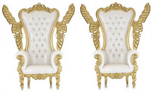 Sillas de Trono para Recepción de Bodas Indias, Juego de Sillas Doradas para Mandap de Boda, Sillas Maharaja para Mandap de Boda Real en Melbourne - Product Image 4