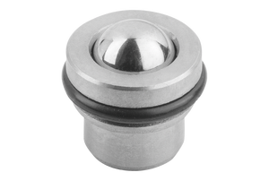 K0582 KIPP Plunger de resorte autoretenible con anillo de retención y bola de acero inoxidable para posicionamiento y indexado de precisión - Product Image 6