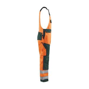 BLAKLADER - 266018115349C148 Pantalones con pechera de alta visibilidad Naranja/Verde-EAN 7330509804827 ROPA DE TRABAJO DE LA HI-VIS - Product Image 3