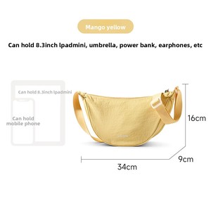 Nouveau <span class=keywords><strong>Sac</strong></span> à Bandoulière Léger et Compact pour Femme 2026 – Modèle Dumpling Horn - Product Image 4