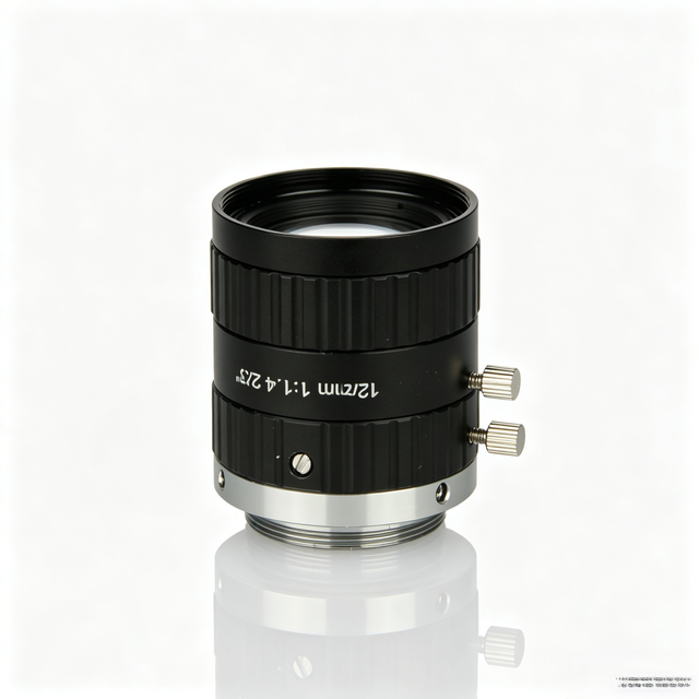 2/3 Inch 12mm Low Distortion Fixed Focus Lens with High Contrast Ratio for 2MP/3MP/5MP Industrial Camera