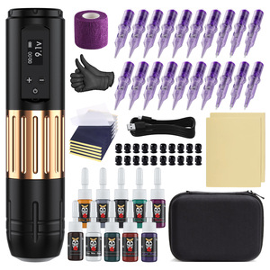 Kit de maquillage permanent Tuffking, machine rotative pour tatouage, avec aiguilles, encre et outils pour maquillage des sourcils, des lèvres et des yeux - Product Image 2