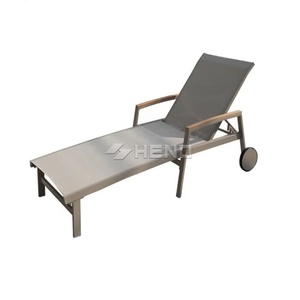 Sedia da piscina Fera regolabile con telaio in alluminio e rete Teslin, lettino prendisole impermeabile all'ingrosso - Product Image 6