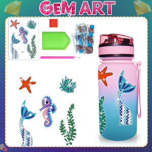 Enfants populaires bricolage à la main <span class=keywords><strong>diamant</strong></span> <span class=keywords><strong>peinture</strong></span> tasse à eau autocollants pour Amazon dessin animé licorne créatif Animal Design autocollant - Product Image 5
