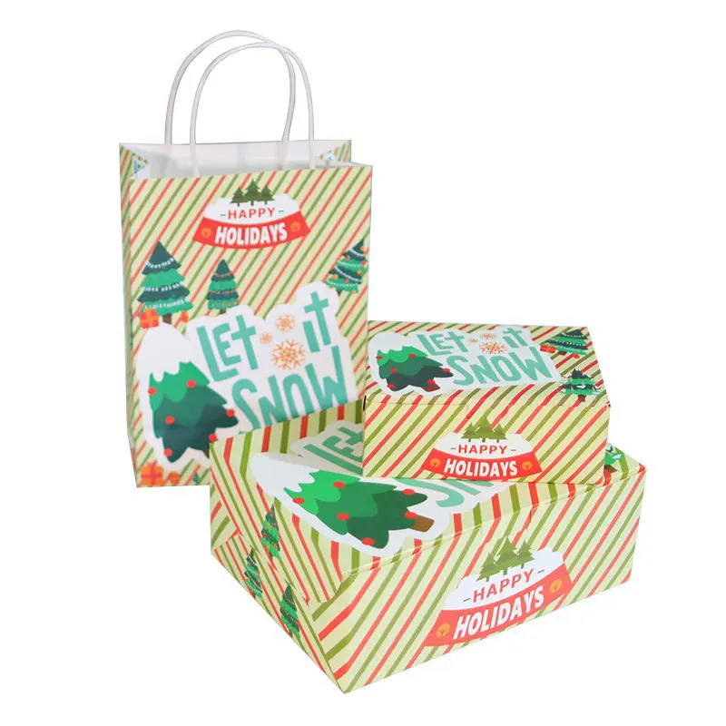 Borsa Tote personalizzata borsa regalo di compleanno addensata scatola di latta di natale per confezione regalo di biscotti caramelle